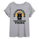 【★Fashion THE SALE★1/14迄】キャラクター グラフィック Tシャツ 灰色 グレー 【 LICENSED CHARACTER YELLOWSTONE TRAIN FLOWY GRAPHIC TEE / GREY 】 キッズ ベビー マタニティ トップス カットソー