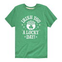 LN^[ OtBbN TVc  O[ y LICENSED CHARACTER IRISH YOU A LUCKY DAY GRAPHIC TEE / GREEN z LbY xr[ }^jeB gbvX Jbg\[