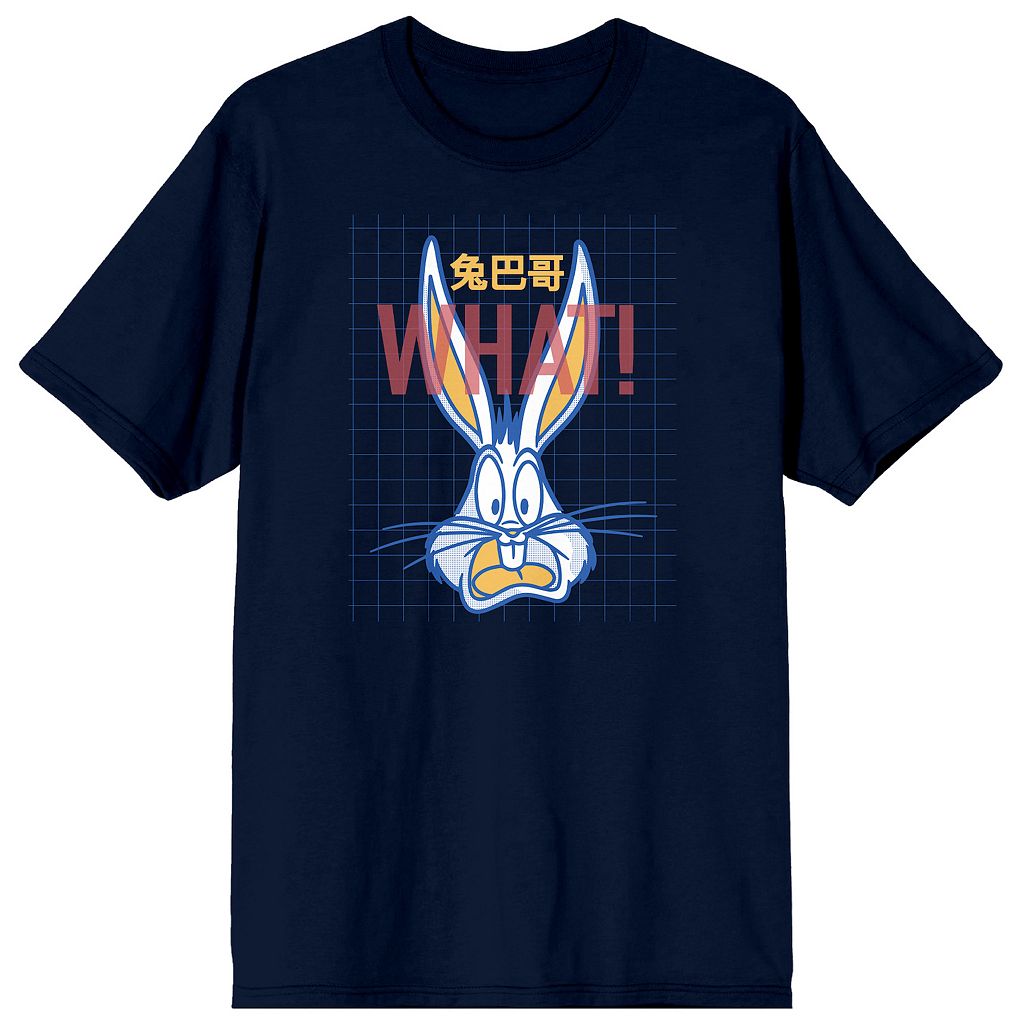キャラクター Tシャツ 青色 ブルー 【 LICENSED CHARACTER LOONEY TUNES BUGS BUNNY TEE / BLUE 】 メンズファッション トップス カットソー