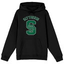 キャラクター フーディー パーカー 黒色 ブラック 【 LICENSED CHARACTER HARRY POTTER SLYTHERIN HOODIE / BLACK 】 メンズファッション トップス スウェット トレーナー