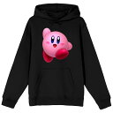 【★Fashion THE SALE★1/14迄】キャラクター フーディー パーカー 黒色 ブラック 【 LICENSED CHARACTER KIRBY WAVING HOODIE / BLACK 】 メンズファッション トップス スウェット トレーナー