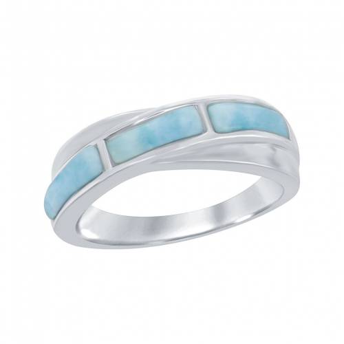 【★Fashion THE SALE★1/14迄】銀色 シルバー 【 UNBRANDED STERLING SILVER LARIMAR BYPASS RING / SILVERTONE 】 ジュエリー アクセサリー レディースジュエリー 指輪 リング