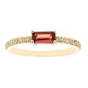 【★スーパーSALE★6/11午前2時迄】コレクション ゴールド ダイヤモンド T.W. & 【 THE REGAL COLLECTION 14K GOLD 1/10 CARAT DIAMOND GARNET RING / 】 ジュエリー アクセサリー レディースジュエリー 指輪 リング(4)