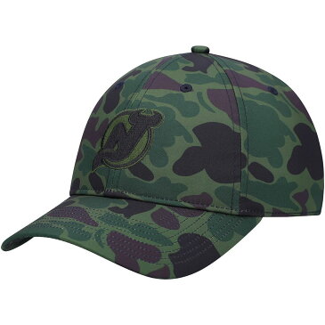 アディダス カモ柄 ジャージー デビルス 緑 グリーン ニュージャージー 【 GREEN ADIDAS CAMO LOCKER ROOM SLOUCH ADJUSTABLE HAT NHL 】