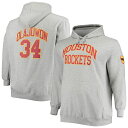 ~b`F&lX DF O[ OC q[Xg Pbc t[fB[ p[J[ & y傫߁z y MITCHELL & NESS HAKEEM OLAJUWON HEATHERED GRAY HOUSTON ROCKETS BIG TALL NAME NUMBER PULLOVER HOODIE / RKT GREY z 