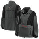 ウェアバイエリンアンドリューズ チャコール アトランタ ファルコンズ ジャケット 【 WEAR BY ERIN ANDREWS CHARCOAL ATLANTA FALCONS POPOVER PACKABLE HALF-ZIP JACKET / FAL CHARCO 】