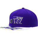 紫 パープル ユタ ジャズ スナップバック バッグ & 【 UNBRANDED MITCHELL NESS PURPLE UTAH JAZZ HARDWOOD CLASSICS SWINGMAN POP SNAPBACK HAT / JAZ PURPLE 】 キャップ 帽子 メンズキャップ 帽子 キャップ