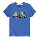 キャラクター グラフィック Tシャツ 青色 ブルー 【 LICENSED CHARACTER EASTER BUNNY TRACTOR GRAPHIC TEE BLUE 】