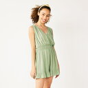 REWIND ラップ ロンパース 【 Front Wrap Romper 】 Sage