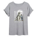 キャラクター レジェンド Tシャツ 灰色 グレー 【 LICENSED CHARACTER THE LEGEND OF KORRA NAGA FLOWY TEE / GREY 】 キッズ ベビー マタニティ トップス カットソー