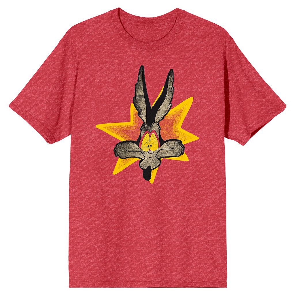 キャラクター Tシャツ 赤 レッド 【 LICENSED CHARACTER LOONEY TUNES WILE E COYOTE TEE / RED 】 メンズファッション トップス カットソー
