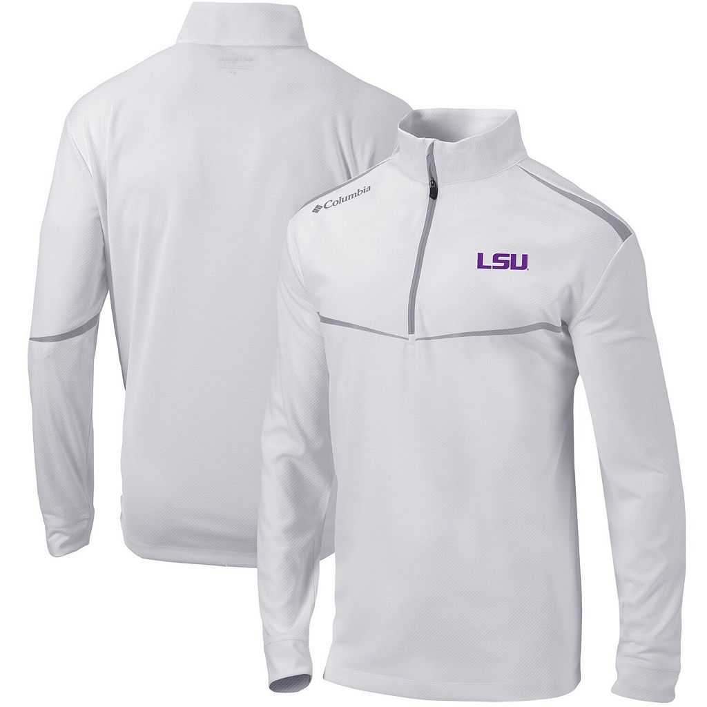 白色 ホワイト ルイジアナステイト タイガース ジャケット ファイティングタイガース 【 UNBRANDED COLUMBIA WHITE SCORECARD QUARTERZIP JACKET LSU 】