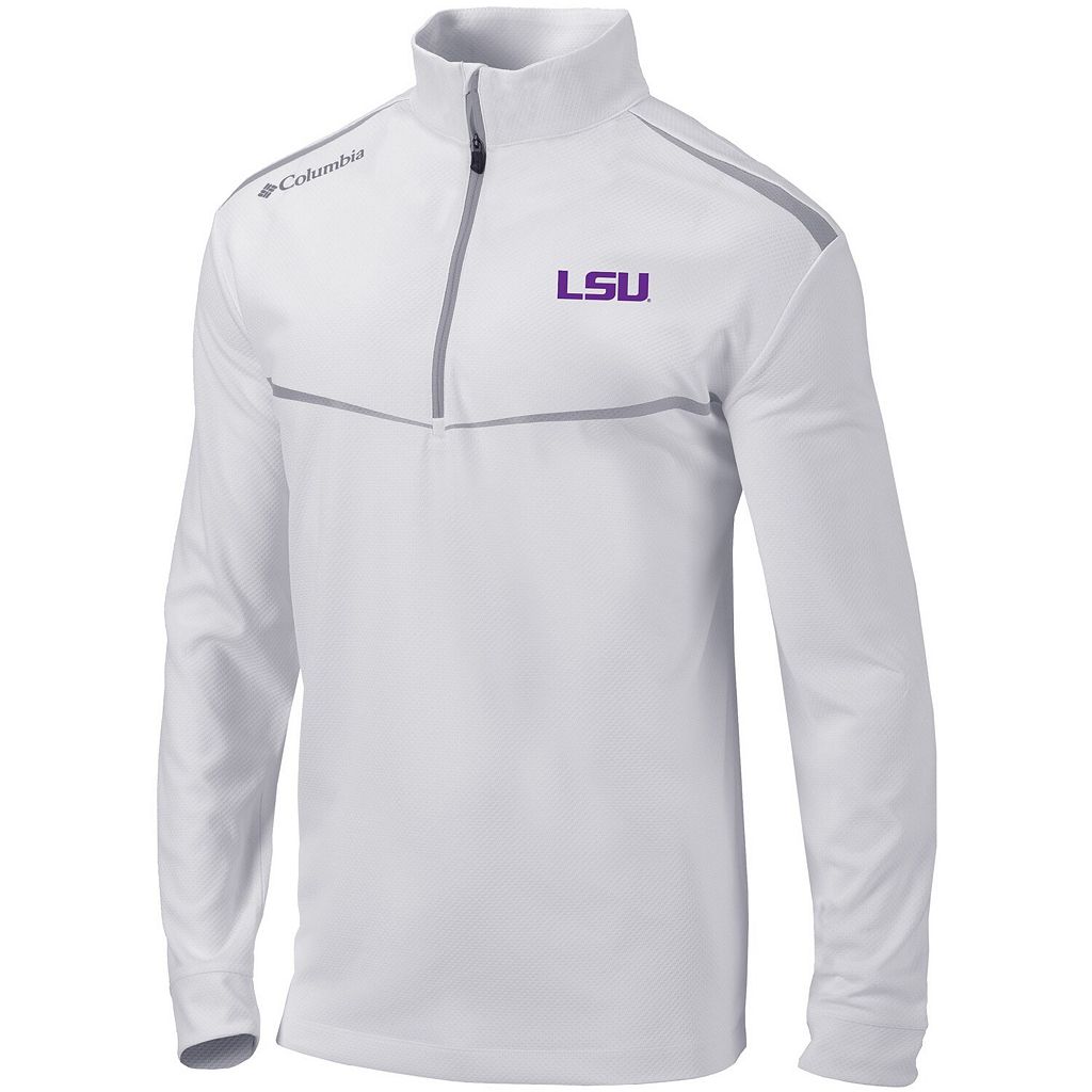 白色 ホワイト ルイジアナステイト タイガース ジャケット ファイティングタイガース 【 UNBRANDED COLUMBIA WHITE SCORECARD QUARTERZIP JACKET LSU 】