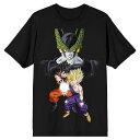 キャラクター ドラゴン Tシャツ 黒色 ブラック 【 LICENSED CHARACTER DRAGON BALL Z CELL GOKU AND GOHAN TEE / BLACK 】 メンズファッション トップス カットソー