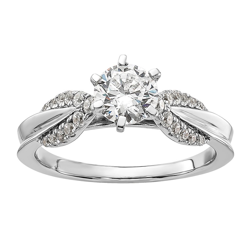 ジルコニア 銀色 シルバー 【 DIAMONORE STERLING SILVER FANCY CUBIC ZIRCONIA RING / 】 ジュエリー アクセサリー レディースジュエリー 指輪 リング