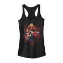 【★Fashion THE SALE★1/14迄】キャラクター ドクター マッドネス タンクトップ 黒色 ブラック HEROES&#34; 【 LICENSED CHARACTER MARVEL DOCTOR STRANGE IN THE MULTIVERSE OF MADNESS BADGE GROUP SHOT TANK TOP / BLACK 】 キッズ ベビー マタニティ トッ