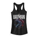 【★Fashion THE SALE★1/14迄】キャラクター ディーシー コミックス タンクトップ 黒色 ブラック 【 LICENSED CHARACTER DC COMICS BATMAN DISTRESSED HERO CIRCLE TANK TOP / BLACK 】 キッズ ベビー マタニティ トップス