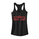 【★Fashion THE SALE★1/14迄】キャラクター ディーシー コミックス 赤 レッド ロゴ タンクトップ 黒色 ブラック 【 LICENSED CHARACTER DC COMICS BATMAN RED LOGO TANK TOP / BLACK 】 キッズ ベビー マタニティ トップス