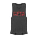 【★Fashion THE SALE★1/14迄】キャラクター ディーシー コミックス 赤 レッド ロゴ タンクトップ チャコール 【 LICENSED CHARACTER DC COMICS BATMAN RED LOGO MUSCLE TANK TOP / CHARCOAL 】 キッズ ベビー マタニティ トップス