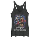 【★Fashion THE SALE★1/14迄】キャラクター ドクター マッドネス タンクトップ 黒色 ブラック ヘザー 【 LICENSED CHARACTER MARVEL DOCTOR STRANGE IN THE MULTIVERSE OF MADNESS GROUPSHOT TANK TOP / BLACK HEATHER 】 キッズ ベビー マタニティ トップ