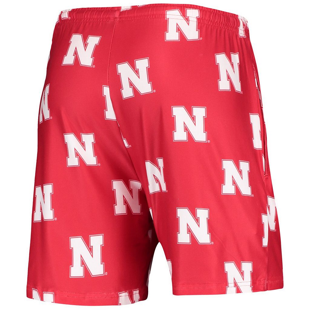 ネブラスカ ジャム ショーツ ハーフパンツ 赤 レッド 【 RED UNBRANDED CONCEPTS SPORT SCARLET NEBRASKA HUSKERS FLAGSHIP ALLOVER PRINT JAM SHORTS NEB 】