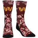 靴下 ワシントン クルー 【 UNBRANDED ROCK EM SOCKS WASHINGTON COMMANDERS LOCALIZED CHERRY BLOSSOM CREW / WFT MULTI 】 インナー 下着 ナイトウエア レディース レッグ