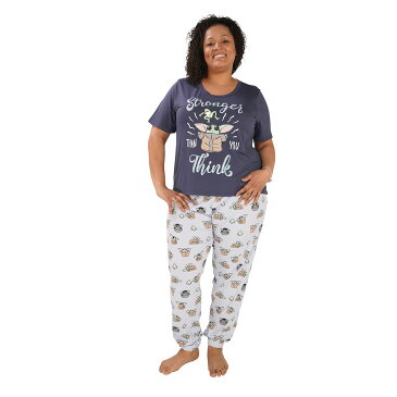 キャラクター スリーブ 青色 ブルー 半袖 & 【 SLEEVE LICENSED CHARACTER PLUS SIZE NITE BY MUNKI GROGU PAJAMA TOP PANTS SET BLUE FROGS 】