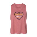 キャラクター タンクトップ ピンク 【 LICENSED CHARACTER YELLOWSTONE HEART CROPPED TANK TOP / PINK 】 キッズ ベビー マタニティ トップス