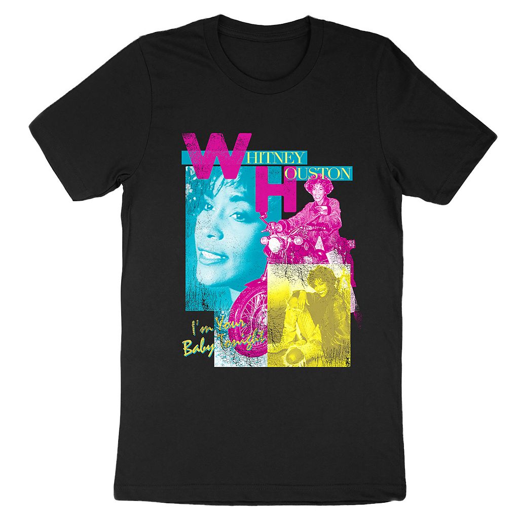 【★スーパーSALE★6/11深夜2時迄】キャラクター ヒューストン Tシャツ 黒色 ブラック 【 LICENSED CHARACTER WHITNEY HOUSTON TOTALLY TEE / BLACK 】 メンズファッション トップス カットソー