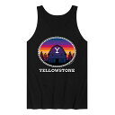 キャラクター タンクトップ 黒色 ブラック 【 LICENSED CHARACTER YELLOWSTONE SUNSET TANK / BLACK 】 メンズファッション トップス