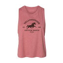 キャラクター タンクトップ ピンク 【 LICENSED CHARACTER YELLOWSTONE DUTTON RANCH HORSE CROPPED TANK TOP / PINK 】 キッズ ベビー マタニティ トップス