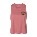 【★Fashion THE SALE★1/14迄】キャラクター ロゴ タンクトップ ピンク 【 LICENSED CHARACTER YELLOWSTONE DUTTON RANCH LOGO BADGE CROPPED TANK TOP / PINK 】 キッズ ベビー マタニティ トップス