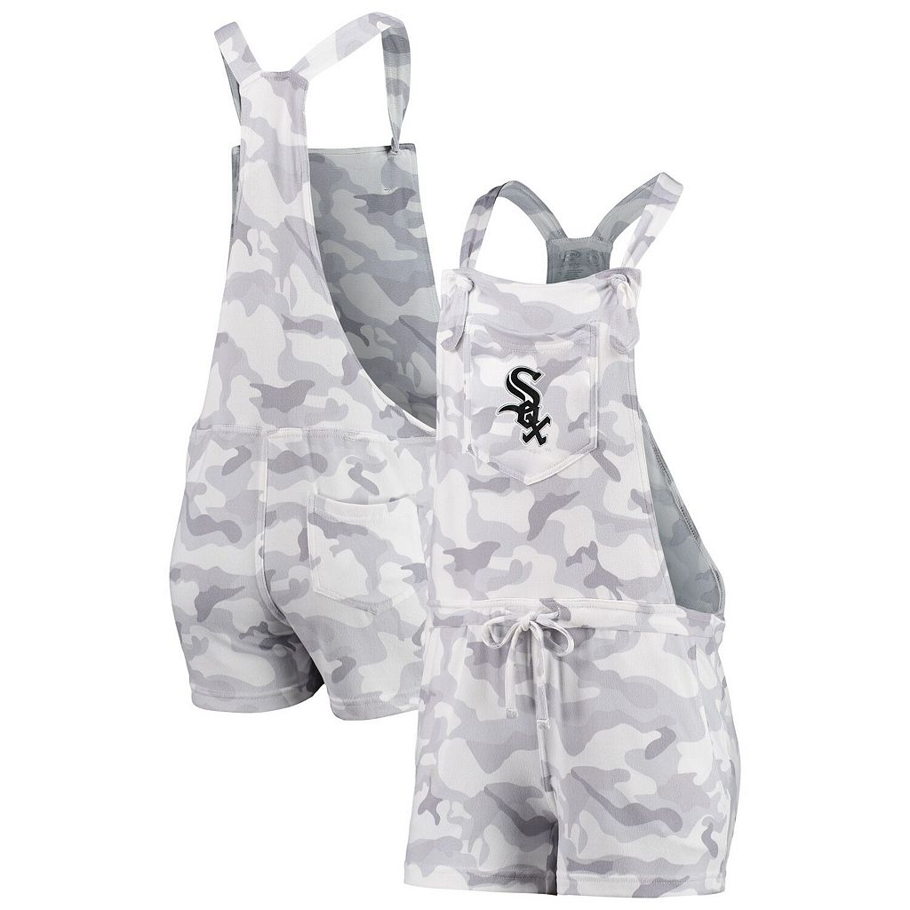 灰色 グレー グレイ シカゴ 白色 ホワイト カモ柄 ロンパース ホワイトソックス 【 GRAY UNBRANDED CONCEPTS SPORT CAMO OVERALL ROMPER SOX GREY 】