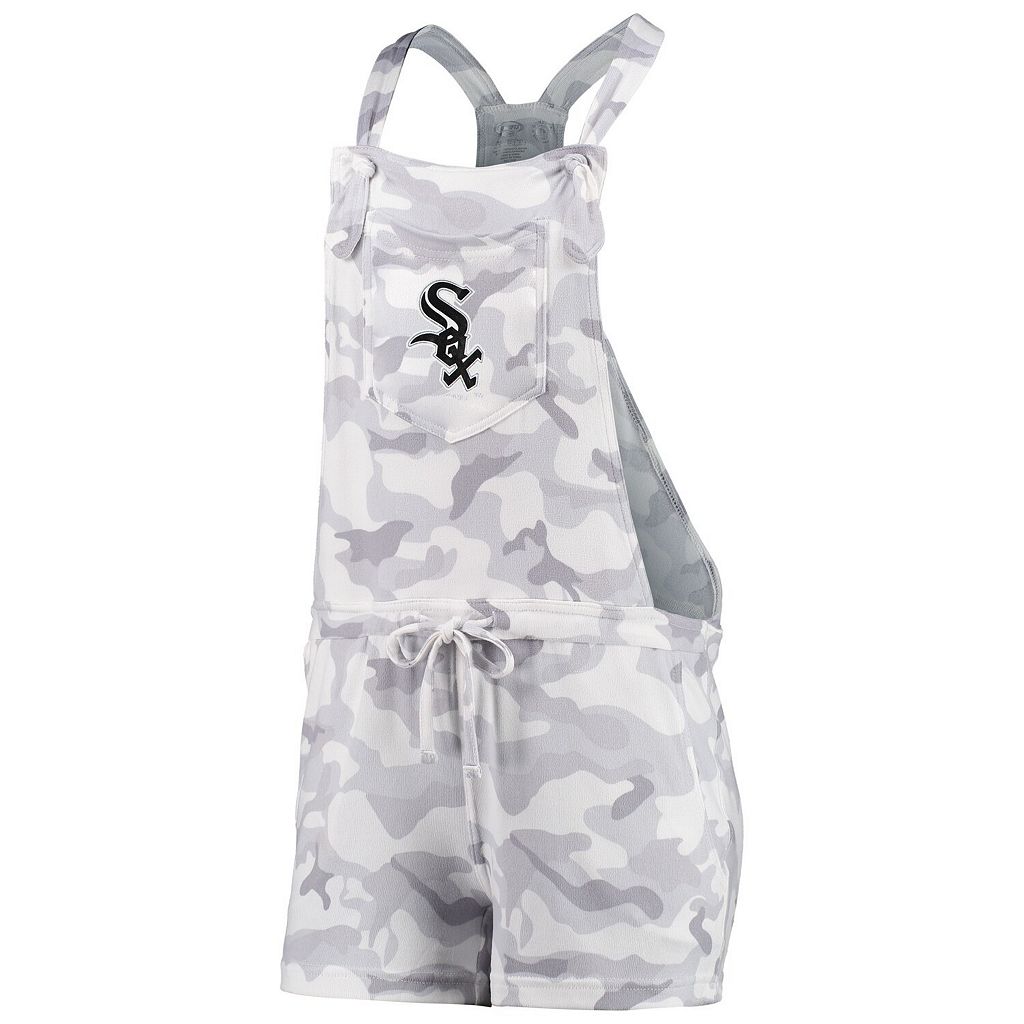 灰色 グレー グレイ シカゴ 白色 ホワイト カモ柄 ロンパース ホワイトソックス 【 GRAY UNBRANDED CONCEPTS SPORT CAMO OVERALL ROMPER SOX GREY 】