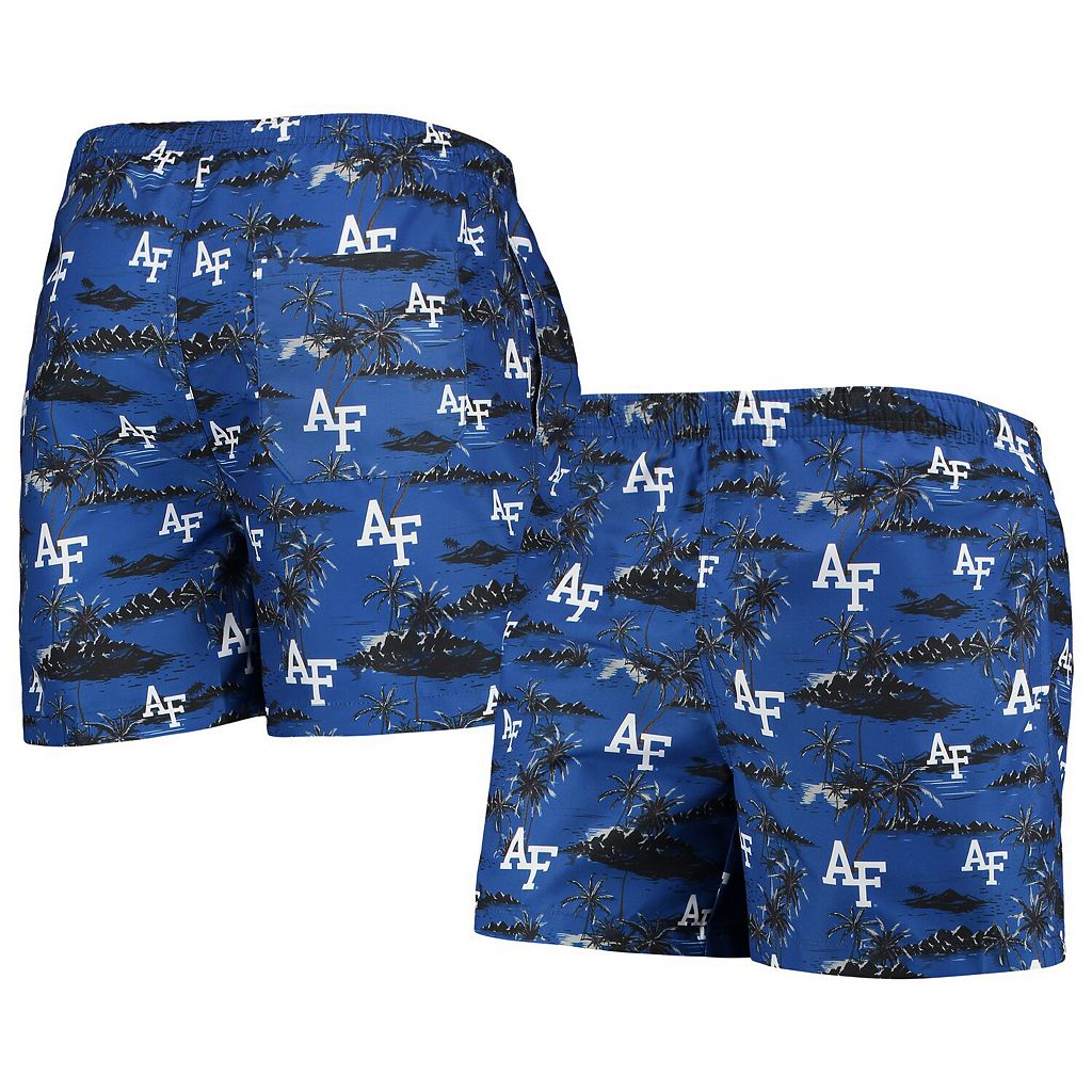 ファルコンズ 青色 ブルー エアフォース 【 UNBRANDED FOCO ROYAL AIR FORCE FALCONS ISLAND PALM SWIM TRUNKS / AFA BLUE 】 メンズファッション 水着