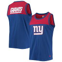 スターター ジャイアンツ チーム タンクトップ 青色 ブルー ニューヨーク 【 STARTER ROYAL/RED NEW YORK GIANTS TEAM TOUCHDOWN FASHION TANK TOP / GIA BLUE 】 メンズファッション トップス