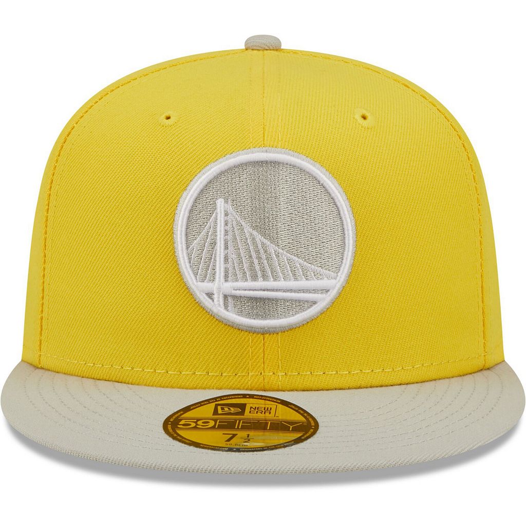 NEW ERA スケートボード ウォリアーズ 黄色 イエロー ニューエラ ゴールデンステート 【 STATE YELLOW GRAY COLOR PACK 59FIFTY FITTED HAT WAR 】