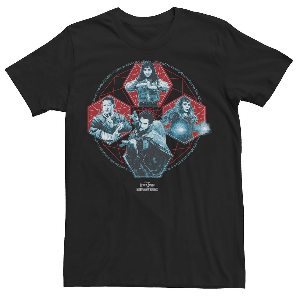 楽天スニケスキャラクター ドクター Tシャツ 黒色 ブラック 【 LICENSED CHARACTER MARVEL DOCTOR STRANGE MOVIE 2 SQUAD MEMBERS POSE TEE / BLACK 】 メンズファッション トップス カットソー