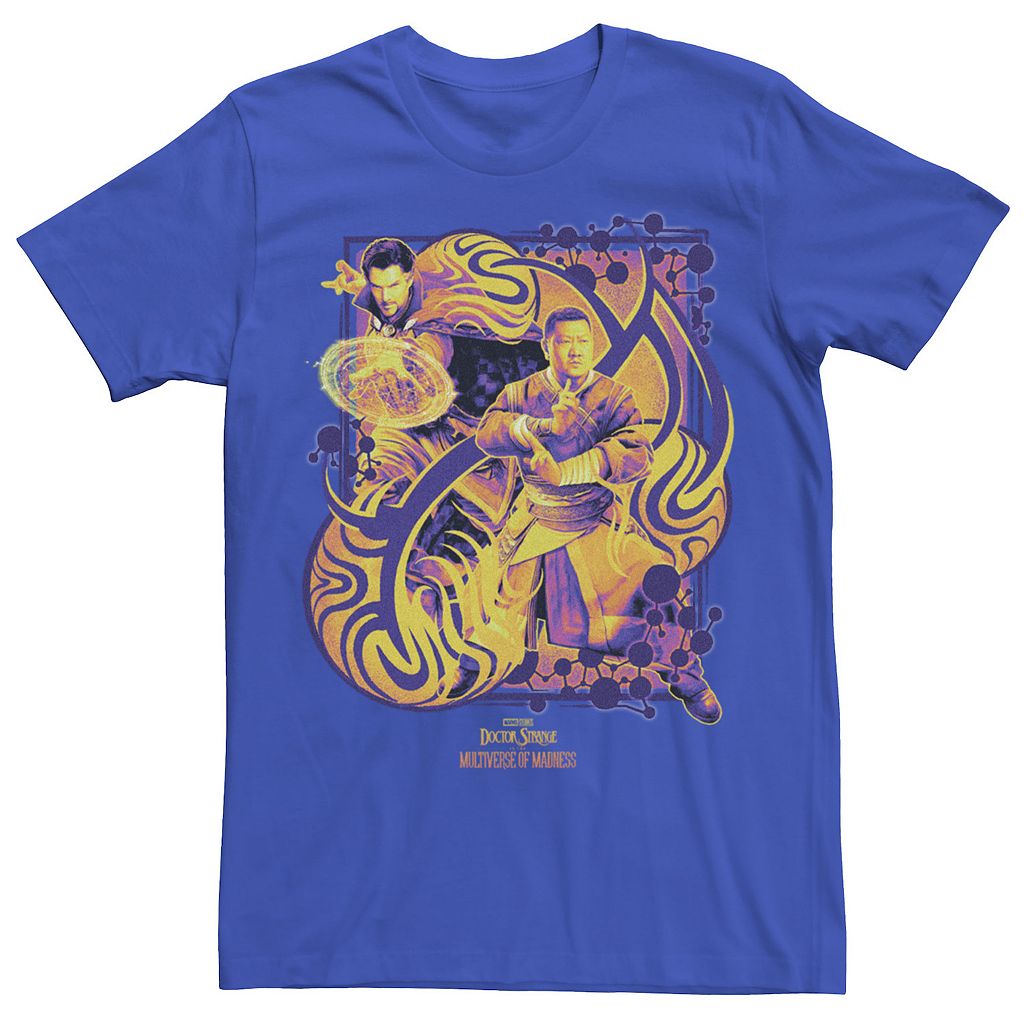 キャラクター ドクター マジック Tシャツ 【 LICENSED CHARACTER MARVEL DOCTOR STRANGE MOVIE 2 WARPED MAGIC GROOVE TEE / ROYAL 】 メンズファッション トップス カットソー