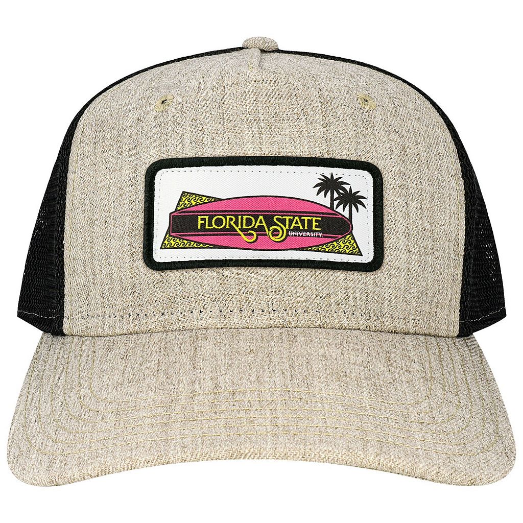 フロリダ スケートボード セミノールズ クラブ トラッカー スナップバック バッグ フロリダステイト 【 STATE SNAPBACK UNBRANDED LEAGUE COLLEGIATE WEAR TAN BEACH CLUB ROADIE TRUCKER ADJUSTABLE HAT FSU MULTI 】