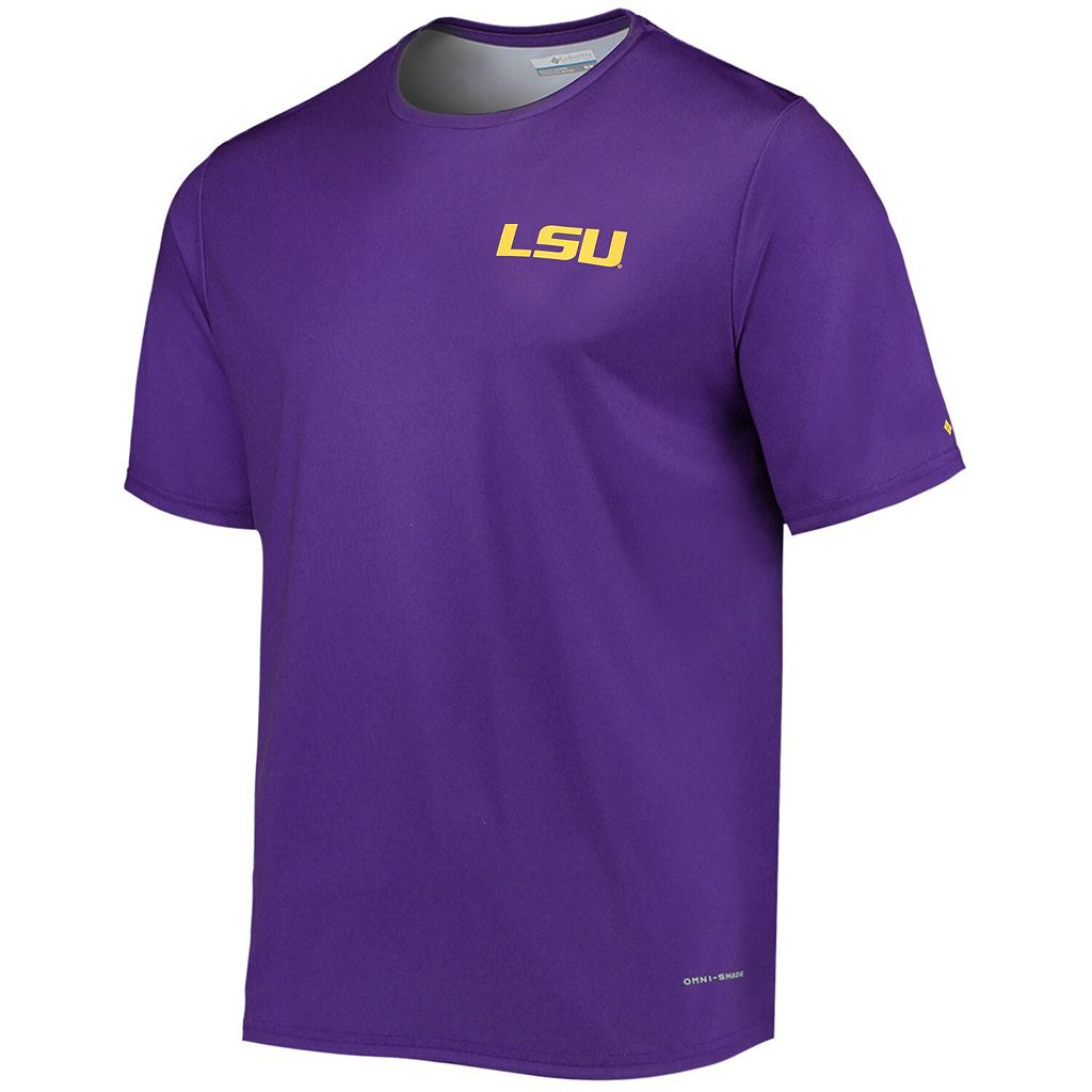 紫 パープル ルイジアナステイト タイガース Tシャツ ファイティングタイガース 【 PURPLE UNBRANDED COLUMBIA TERMINAL TACKLE OMNISHADE TSHIRT LSU 】