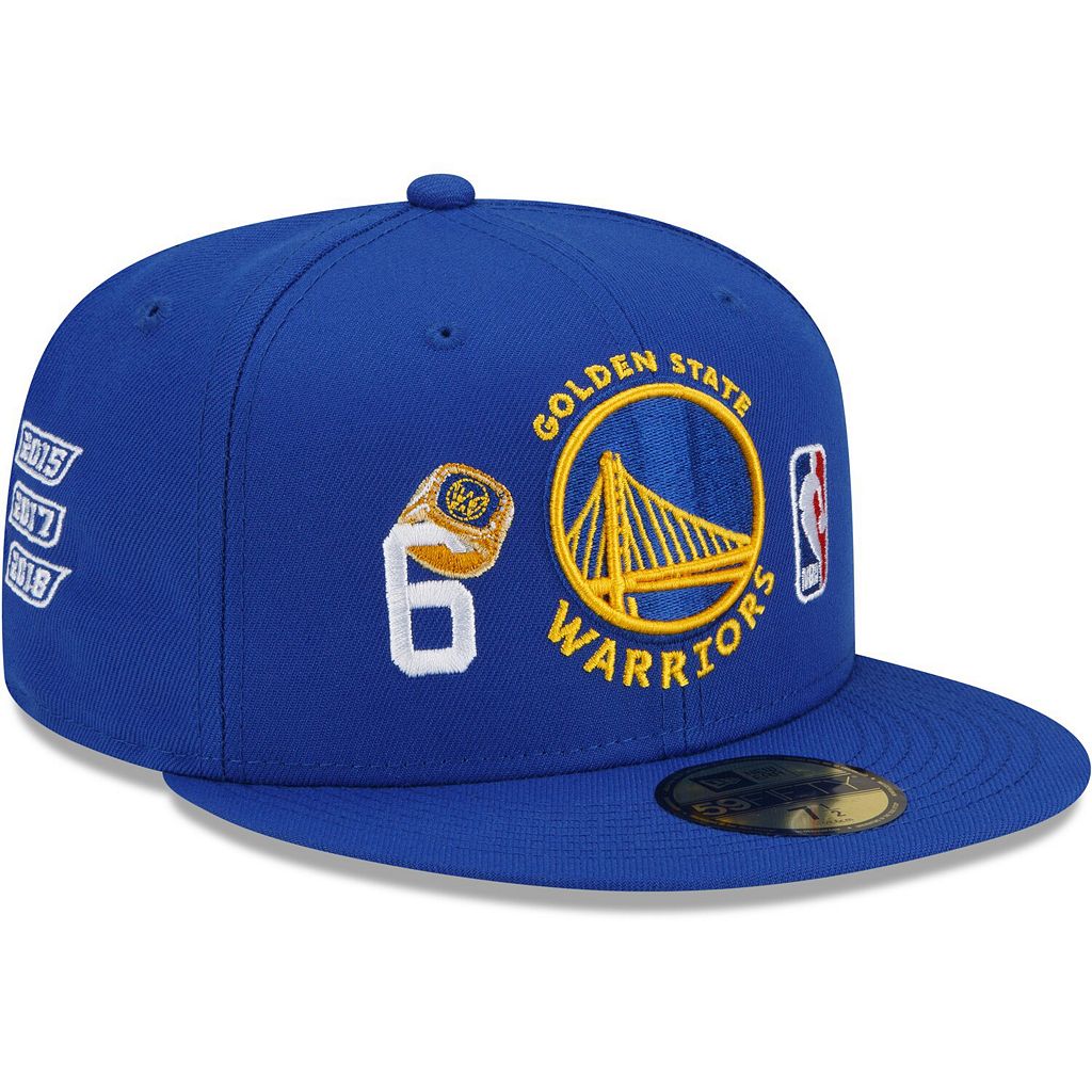 NEW ERA スケートボード ウォリアーズ リング 青色 ブルー ニューエラ ゴールデンステート 【 STATE ROYAL 6X WORLD CHAMPIONS COUNT THE RINGS 59FIFTY FITTED HAT WAR BLUE 】