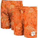 コロシアム 橙 オレンジ クレムソン タイガース ショーツ ハーフパンツ 水着 【 COLOSSEUM ORANGE CLEMSON TIGERS THE DUDE SWIM SHORTS / CLM ORANGE 】 メンズファッション