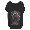 LN^[ EB^[ \W[ TVc y LICENSED CHARACTER PLUS SIZE MARVEL THE AND WINTER SOLDIER CAPTAIN AMERICA TEE / z LbY xr[ }^jeB gbvX Jbg\[