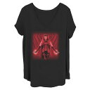 ブランド名Licensed Character性別womens, juniors (teens)商品名Plus Size Marvel WandaVision Scarlet Witch Textured Portrait Teeカラー/Black