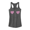 キャラクター タンクトップ チャコール 【 LICENSED CHARACTER SMILEY FACE HEART EYES TANK TOP / CHARCOAL 】 キッズ ベビー マタニティ トップス Tシャツ カットソー