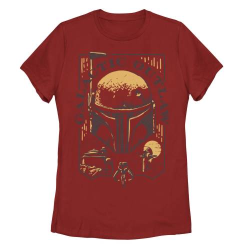 グラフィック Tシャツ 赤 レッド スターウォーズ 【 STAR WARS THE BOOK OF BOBA FETT GALACTIC OUTLAW GRAPHIC TEE / RED 】 キッズ ベビー マタニティ トップス カットソー