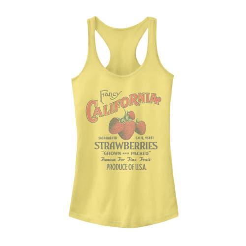 キャラクター カリフォルニア タンクトップ 【 LICENSED CHARACTER FANCY CALIFORNIA STRAWBERRIES POSTER TANK TOP / BANANA 】 キッズ ベビー マタニティ トップス Tシャツ カットソー