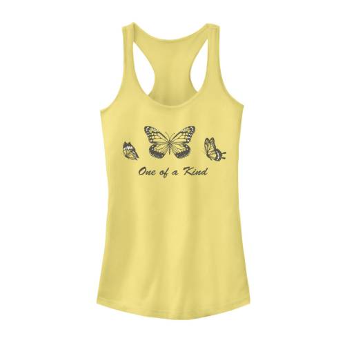 キャラクター タンクトップ KIND&#34; 【 LICENSED CHARACTER TRENDY ONE OF A FLYING BUTTERFLIES TANK TOP / BANANA 】 キッズ ベビー マタニティ トップス Tシャツ カットソー