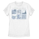 【★スーパーSALE★6/11午前2時迄】キャラクター 青色 ブルー Tシャツ 白色 ホワイト 【 LICENSED CHARACTER TRENDY VINCENT VAN GOGH BLUE PANELS TEE / WHITE 】 キッズ ベビー マタニティ トップス カットソー(4)